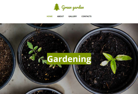 服務/綠色的花園